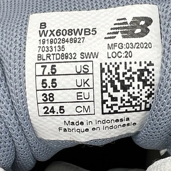 New Balance 608 V5 Womens Size 7.5 White Athletic Leather Walking Shoes Sneaker - Picture 15 of 15